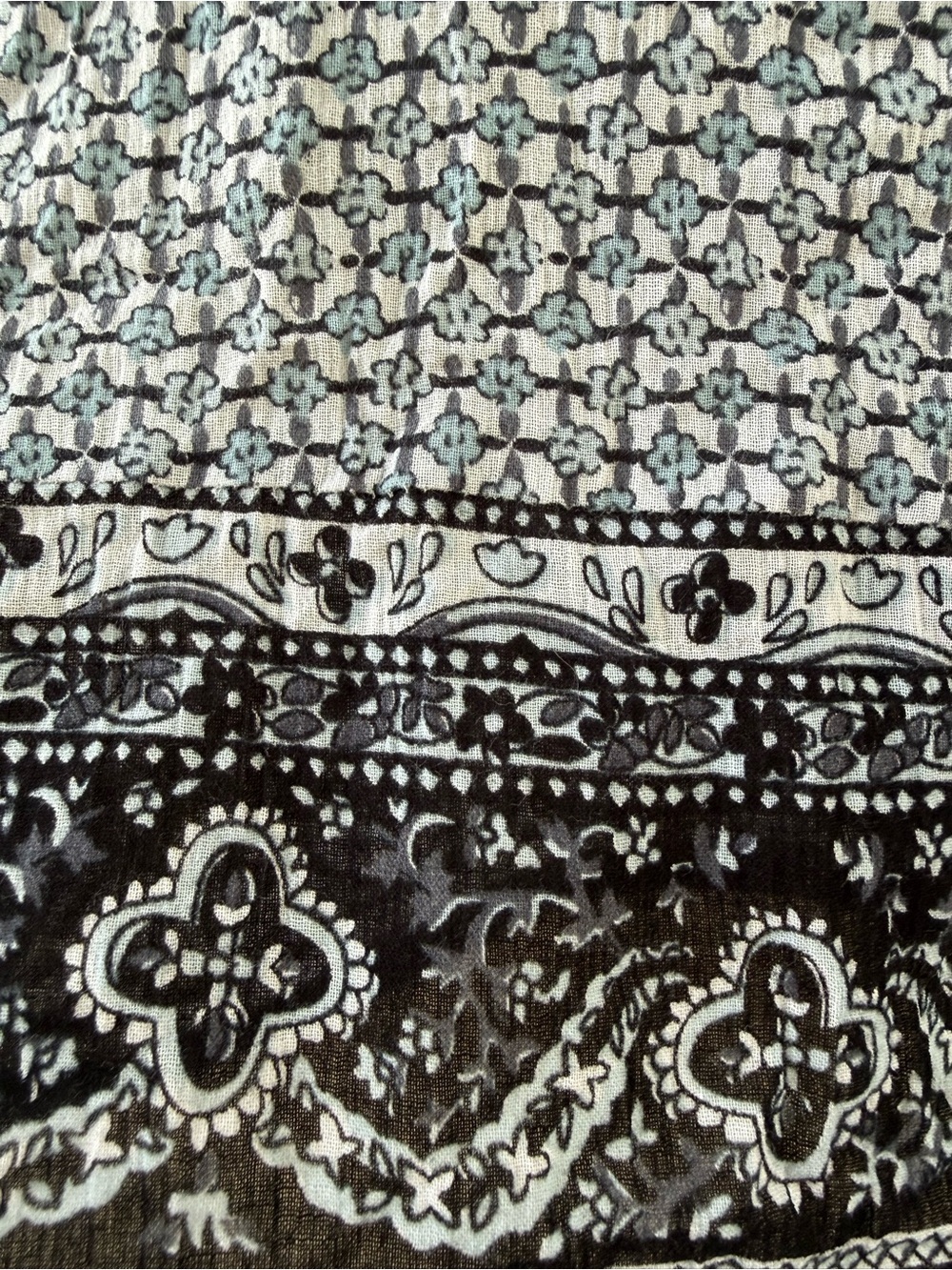 Valerie Bertinelli Blouse V-Neck 3/4 Sleeve Printed Cotton Tunic Size 2X - Picture 8 of 10
